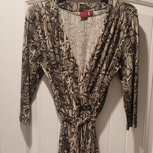 Snake print dress